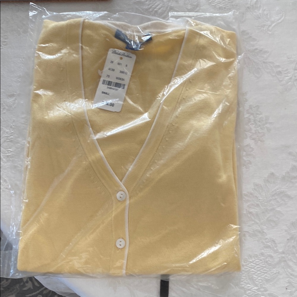 Yellow V-Neck Women's Sweater